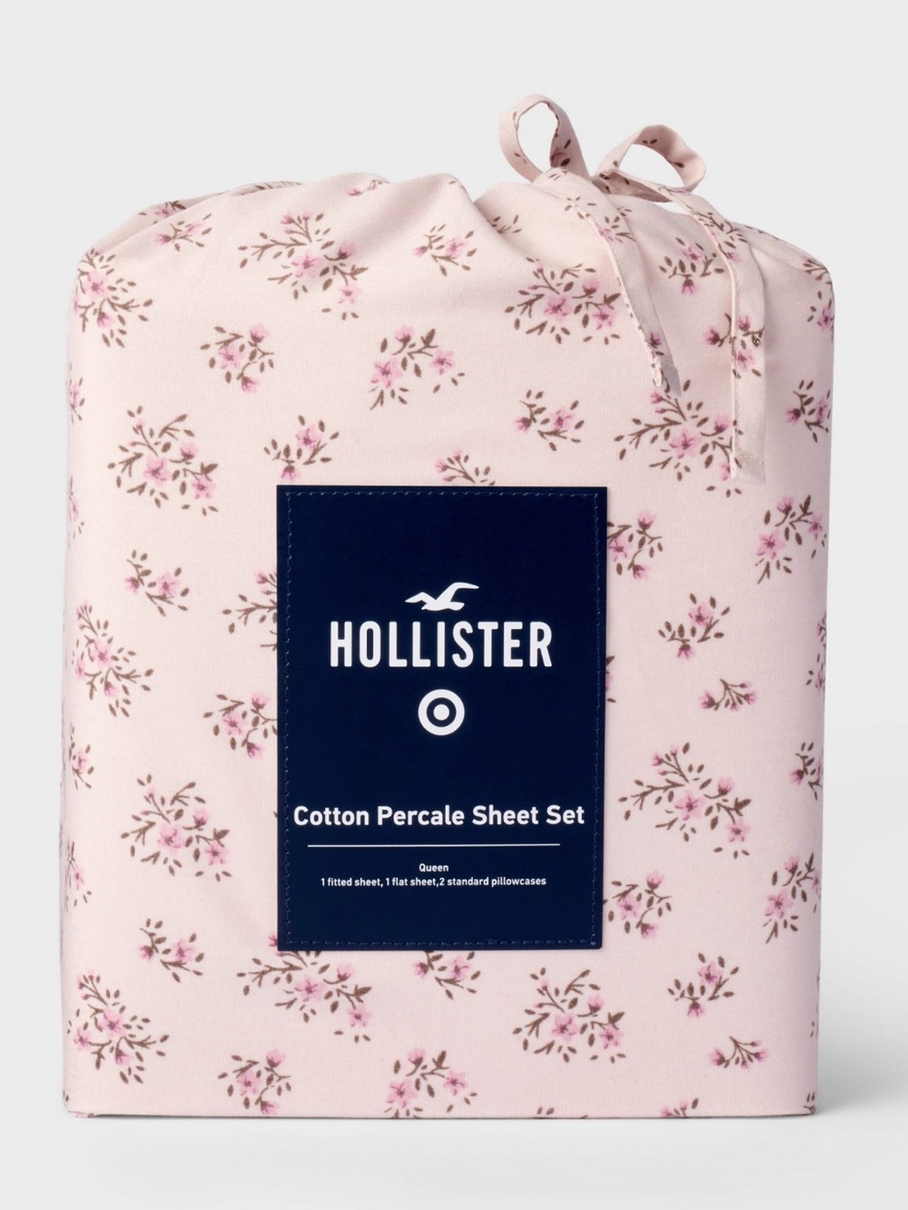 Hollister x target ditsy floral percale sheet set